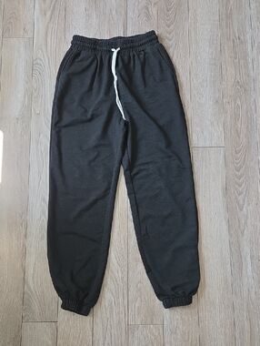 Automet Black Joggers with White Drawcord Medium